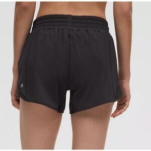 lululemon Hotty Hot High-Rise Lined Short 4” Black Size 12 EUC